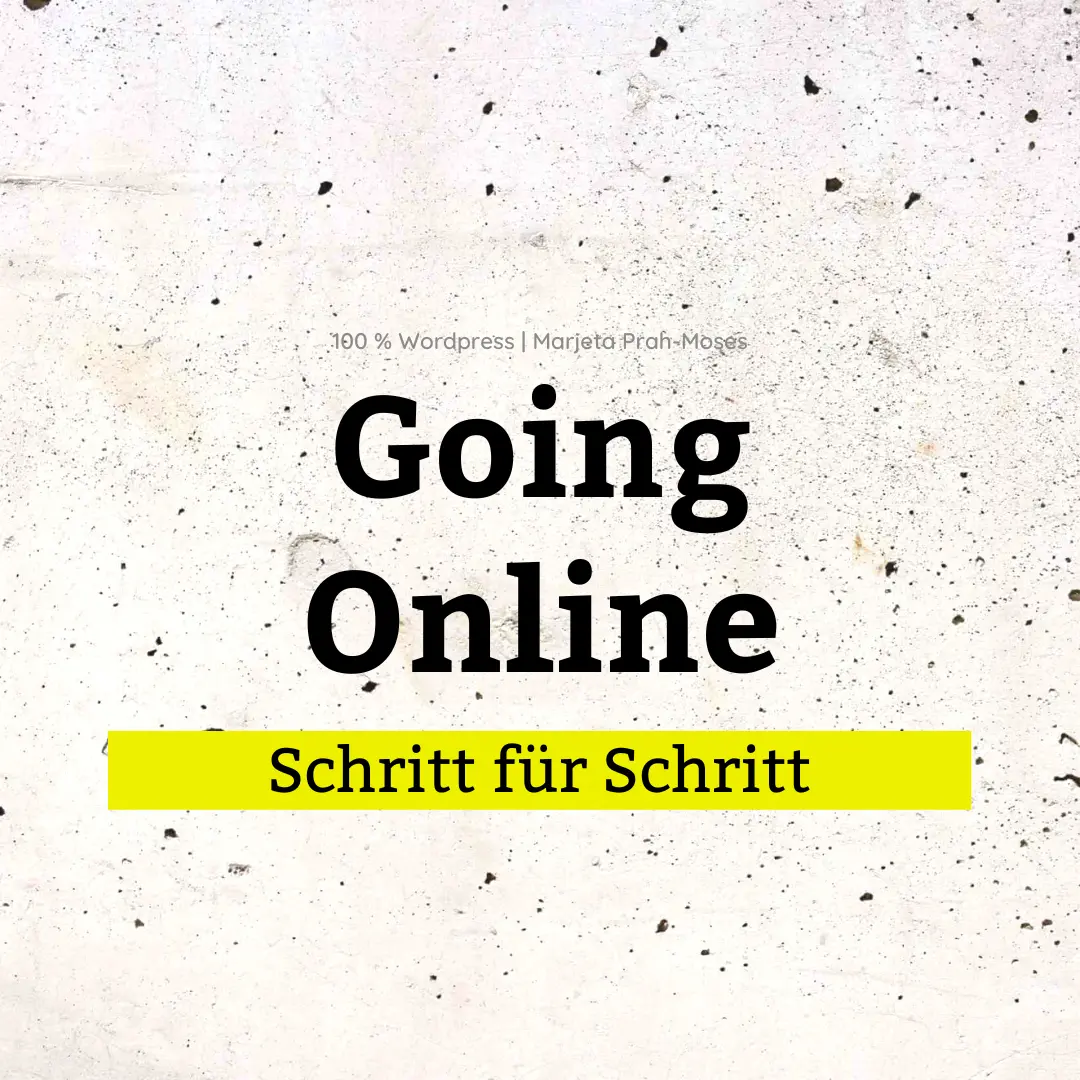 Going Online - Schritt für Schritt